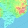 Binh Duong Province topographic map, elevation, terrain