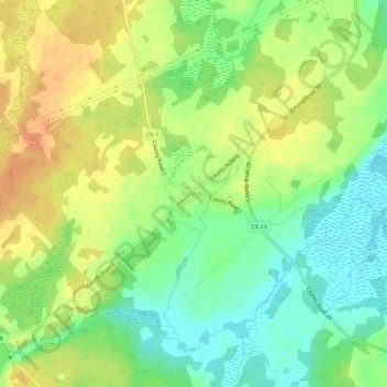 Toledo topographic map, elevation, terrain