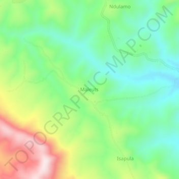 Maleuts topographic map, elevation, terrain