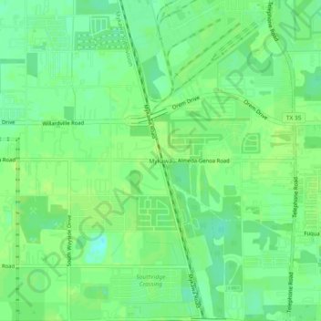 Mykawa topographic map, elevation, terrain