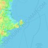 Milk Island topographic map, elevation, terrain