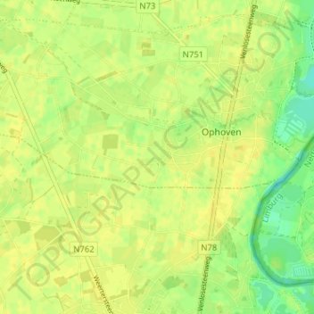 Leu topographic map, elevation, terrain