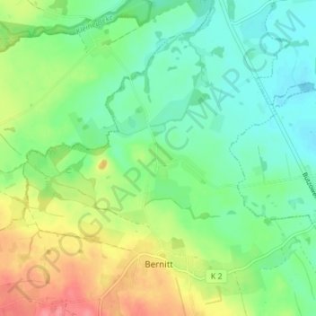 Viezen topographic map, elevation, terrain