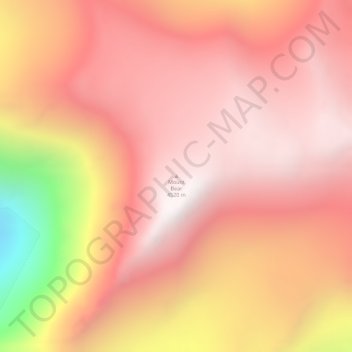 Mount Bear topographic map, elevation, terrain