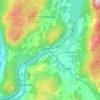 Newby Bridge topographic map, elevation, terrain