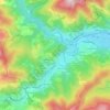 La Glorie topographic map, elevation, terrain