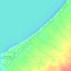 Santa Monica Beach topographic map, elevation, terrain