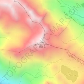 Chitagvalashi topographic map, elevation, terrain