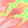 Luena topographic map, elevation, terrain
