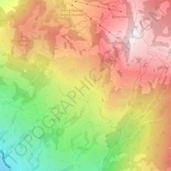 Chäppeliberg topographic map, elevation, terrain