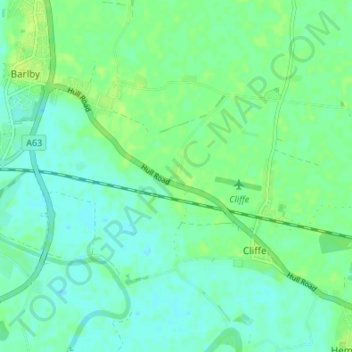 Lund topographic map, elevation, terrain