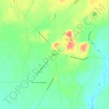 Matlock topographic map, elevation, terrain