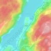 Frufällan topographic map, elevation, terrain