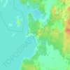 Revsand topographic map, elevation, terrain
