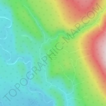 Rocky Mountains topographic map, elevation, terrain