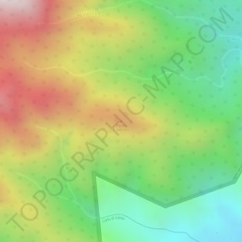 Aguas Calientes topographic map, elevation, terrain