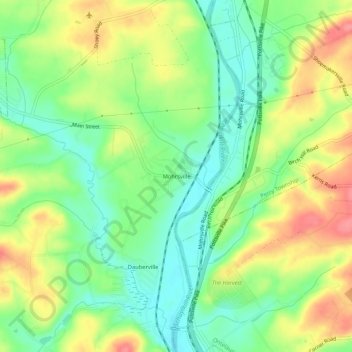 Mohrsville topographic map, elevation, terrain