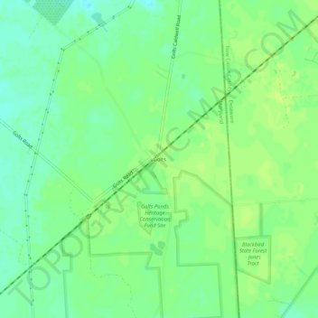 Golts topographic map, elevation, terrain