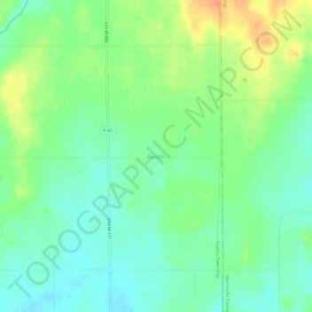 Gustin topographic map, elevation, terrain