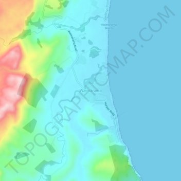 Waimārama topographic map, elevation, terrain
