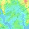 Kerrous topographic map, elevation, terrain