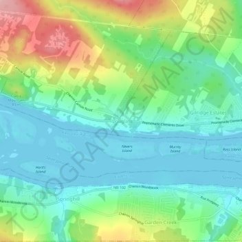 Douglas topographic map, elevation, terrain