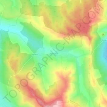 Berchez topographic map, elevation, terrain