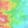 Rochepradière topographic map, elevation, terrain