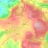 Trellech topographic map, elevation, terrain