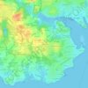 Kercaves topographic map, elevation, terrain