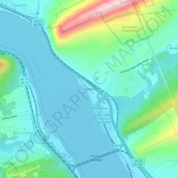 Heckton topographic map, elevation, terrain