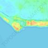 Kåseberga topographic map, elevation, terrain