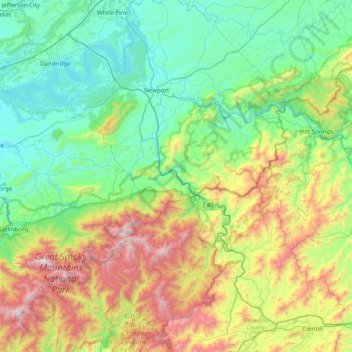 Johnson Island topographic map, elevation, terrain