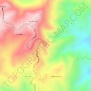 Big C2 topographic map, elevation, terrain