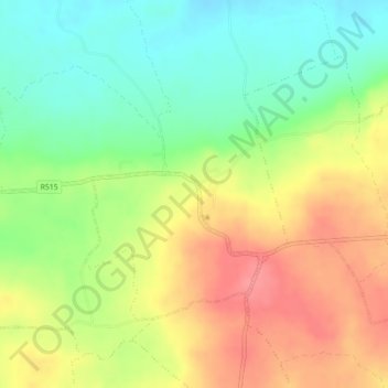 Newtownshandrum topographic map, elevation, terrain