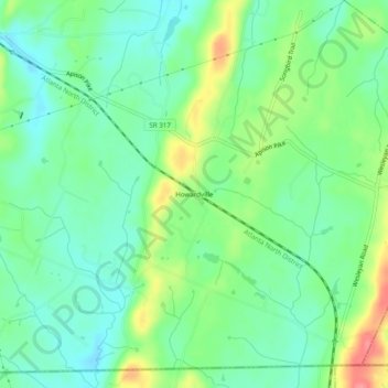 Howardville topographic map, elevation, terrain