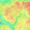 Les Beillards topographic map, elevation, terrain