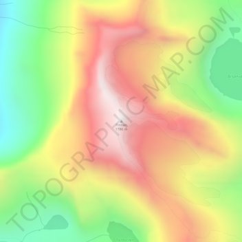 Finnan topographic map, elevation, terrain