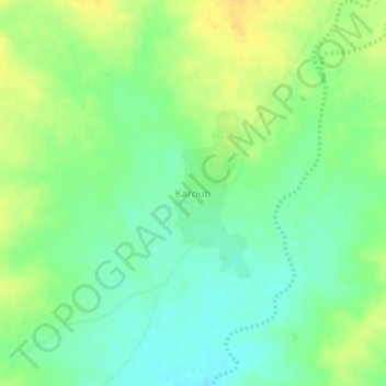 Karoub topographic map, elevation, terrain