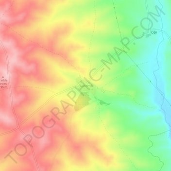 Bademli topographic map, elevation, terrain