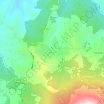 Pramanta topographic map, elevation, terrain