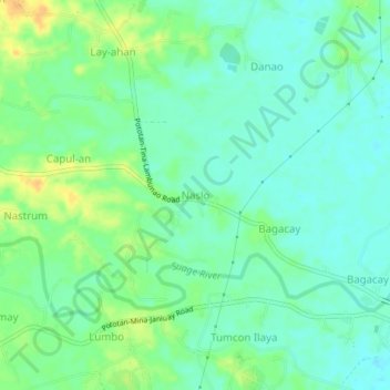 Naslo topographic map, elevation, terrain