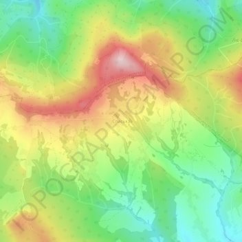 Spaska topographic map, elevation, terrain