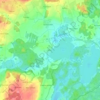Pelham topographic map, elevation, terrain