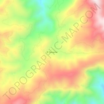 El Durazno topographic map, elevation, terrain