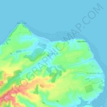 Big Bay topographic map, elevation, terrain