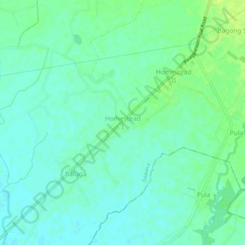 Homestead I topographic map, elevation, terrain