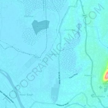 Said pora topographic map, elevation, terrain