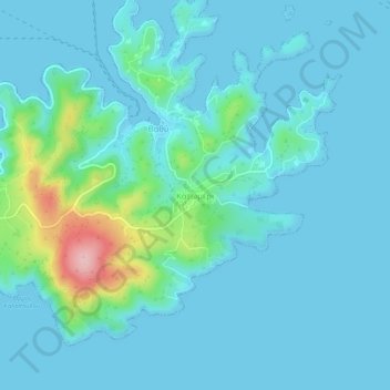 Katomeri topographic map, elevation, terrain
