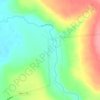 Казачий topographic map, elevation, terrain